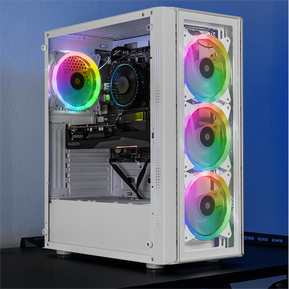 Foto 6 | Cpu Xtreme Pc Gaming Amd Radeon Rx 7600 Intel Core I5 12400f 32gb Ssd 1tb Wifi Dragonfly 2 White