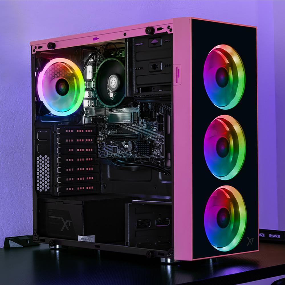 Foto 7 pulgar | Xtreme Pc Gaming Amd Radeon Vega Renoir Ryzen 7 5700g 16gb Ssd 1tb Wifi Dragonfly Pink