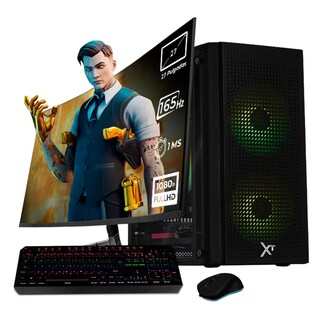 Foto 1 | Xtreme Pc Gaming Amd Radeon Rx 7600 Ryzen 5 8400f 32gb Ddr5 Ssd 1tb Monitor Curvo 27 165hz Wifi Air Max Black