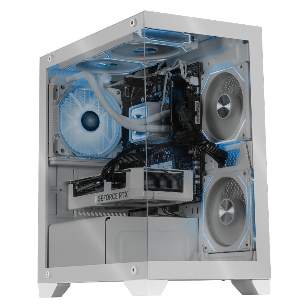 Foto 2 pulgar | Xtreme Pc Gaming Geforce Rtx 4060 Amd Ryzen 7 8700f 32gb Ddr5 Ssd 1tb Sistema Liquido Wifi Tank Perform White