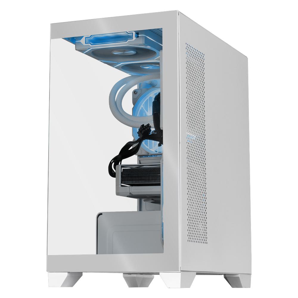 Foto 3 pulgar | Xtreme Pc Gaming Geforce Rtx 4060 Amd Ryzen 7 8700f 32gb Ddr5 Ssd 1tb Sistema Liquido Wifi Tank Perform White