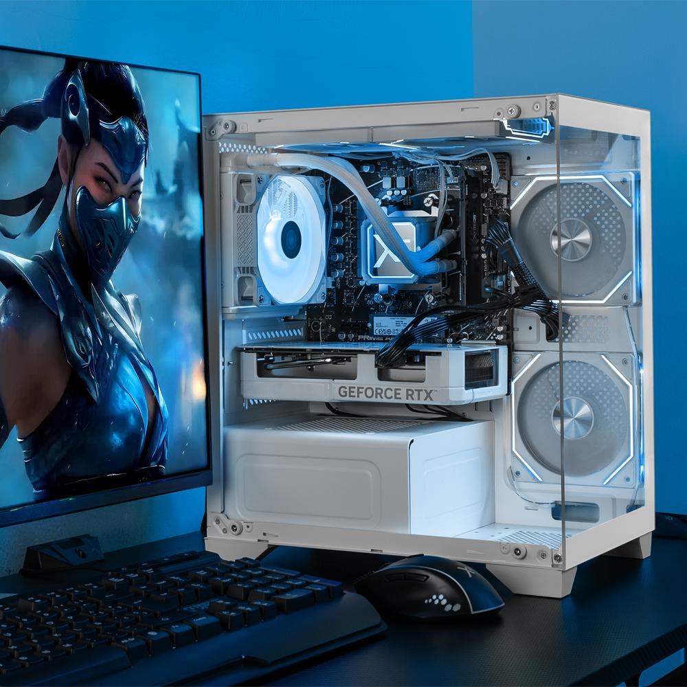 Foto 7 pulgar | Xtreme Pc Gaming Geforce Rtx 4060 Amd Ryzen 7 8700f 32gb Ddr5 Ssd 1tb Sistema Liquido Wifi Tank Perform White