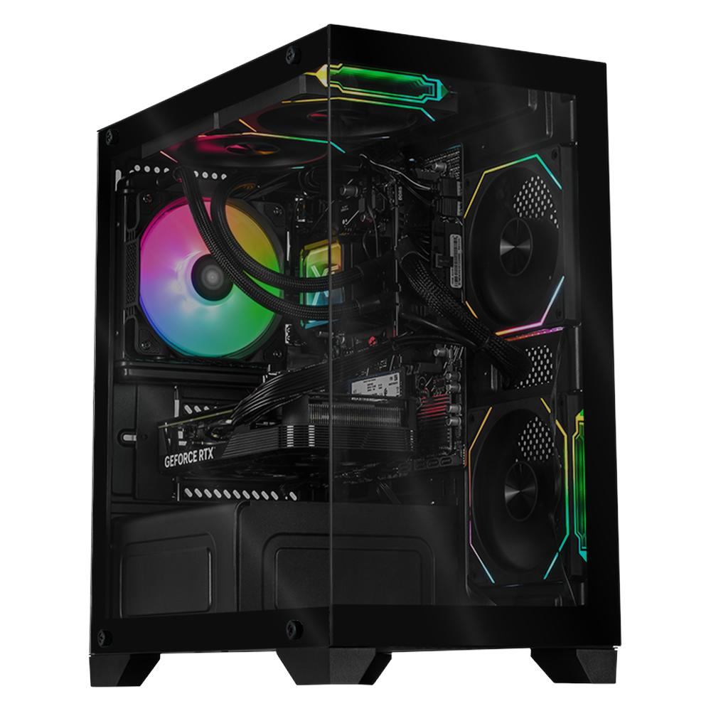 Xtreme Pc Gaming Geforce Rtx 4060 Amd Ryzen 7 8700f 32gb Ddr5 Ssd 1tb Sistema Liquido Wifi Tank Perform Black
