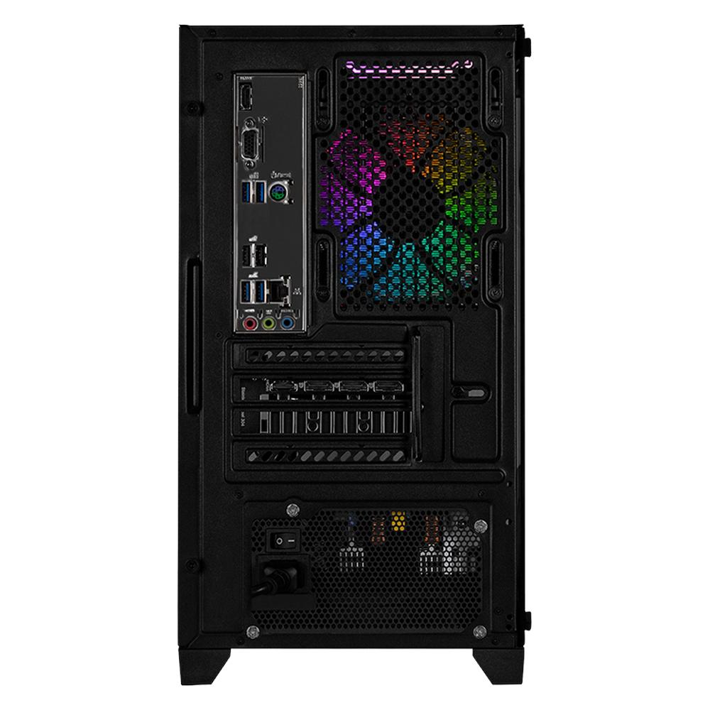 Foto 4 pulgar | Xtreme Pc Gaming Geforce Rtx 4060 Amd Ryzen 7 8700f 32gb Ddr5 Ssd 1tb Sistema Liquido Wifi Tank Perform Black