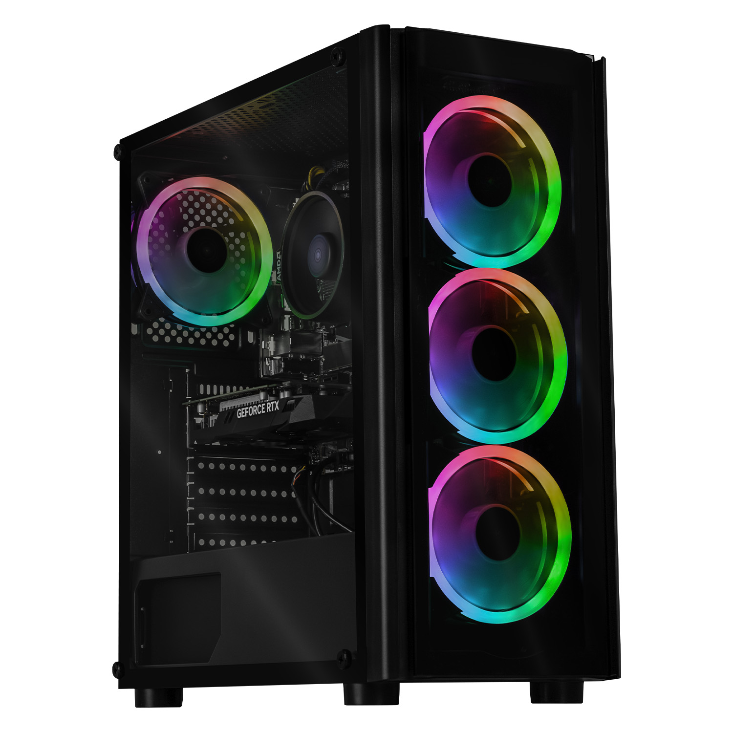 Foto 2 pulgar | Xtreme Pc Gaming Geforce Rtx 3050 Amd Ryzen 5 5500 16gb Ssd 1tb Wifi Black