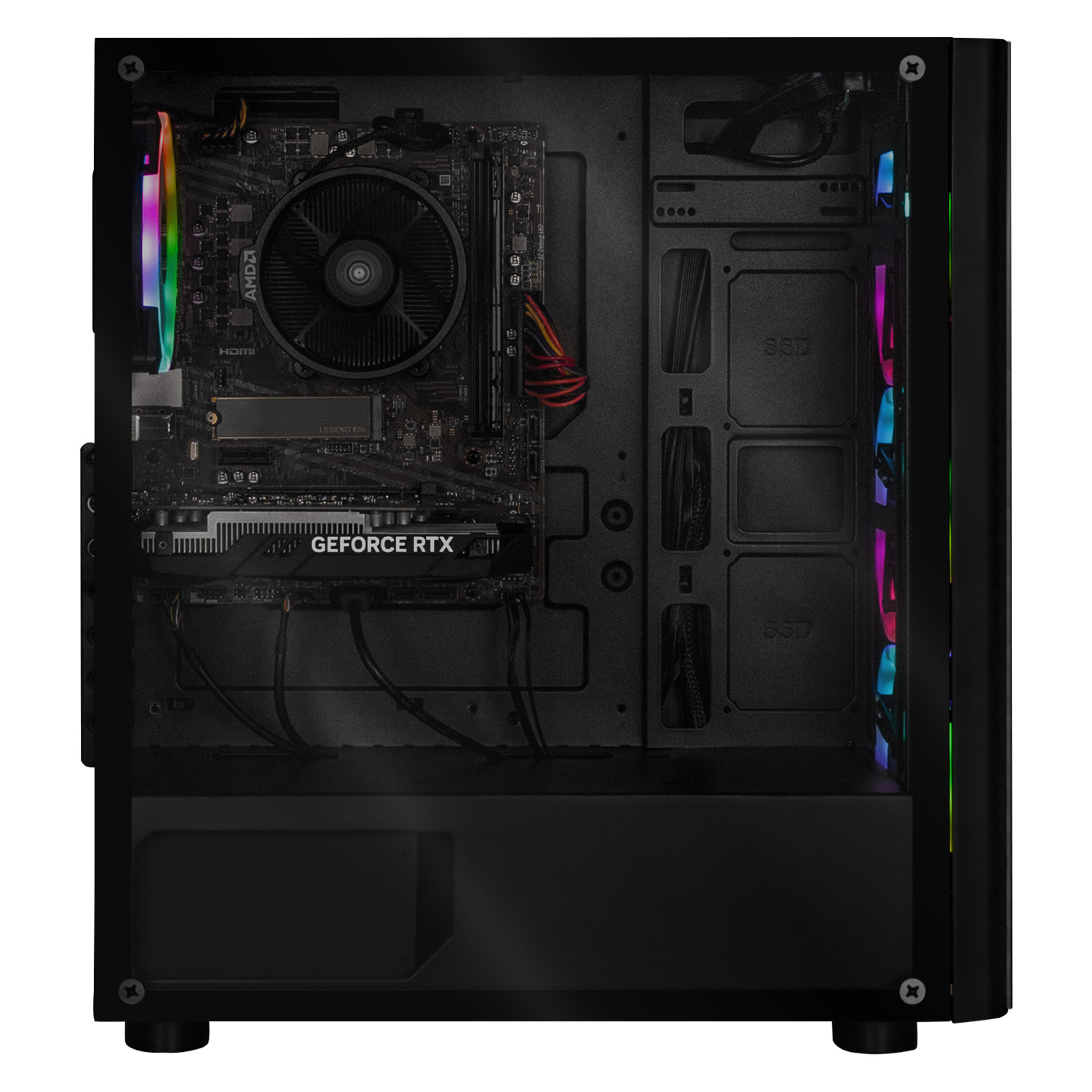 Foto 5 pulgar | Xtreme Pc Gaming Geforce Rtx 3050 Amd Ryzen 5 5500 16gb Ssd 1tb Wifi Black