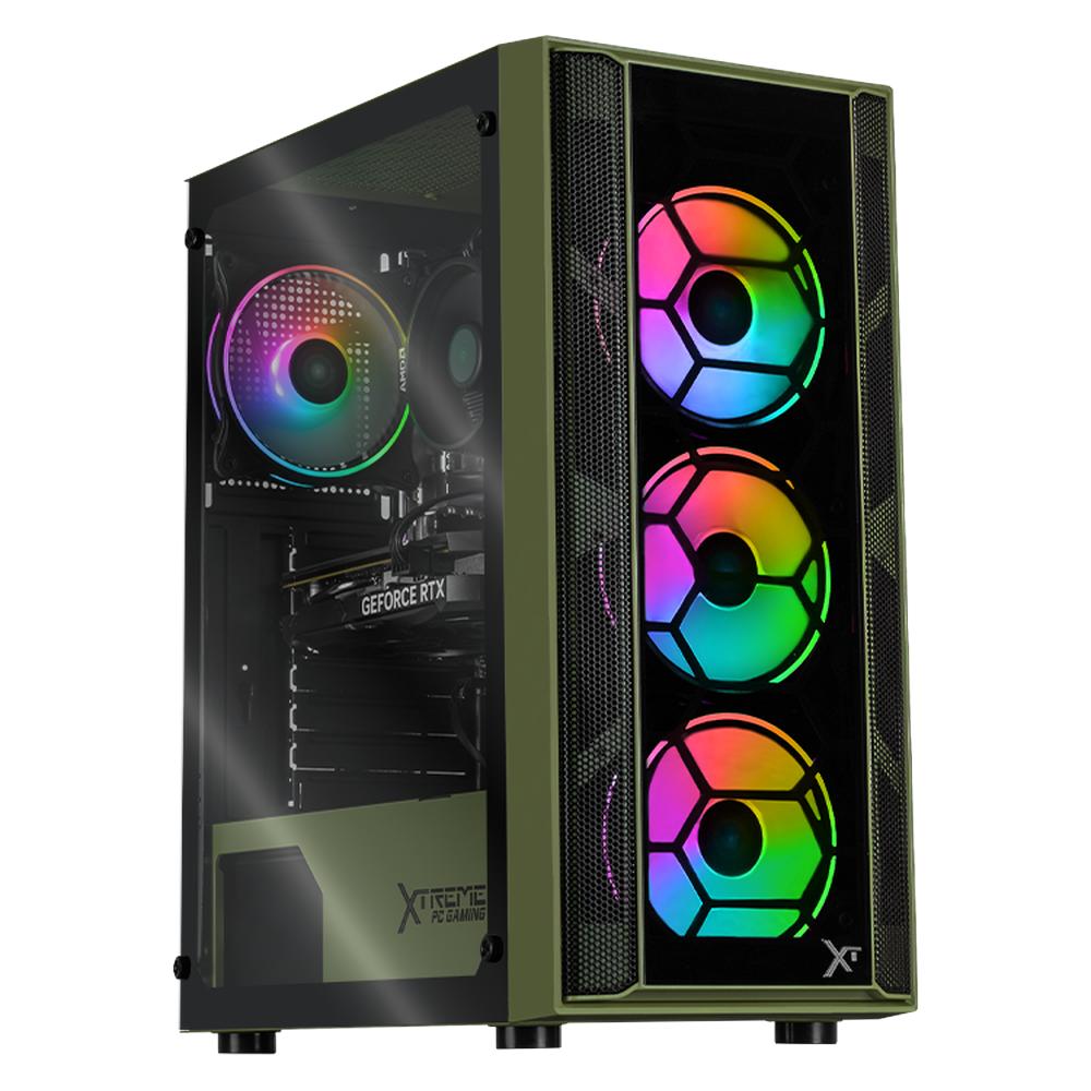 Foto 2 pulgar | Xtreme Pc Gaming Geforce Rtx 4060 Amd Ryzen 7 5700 32gb Ssd 1tb Wifi Kronos Dark Green