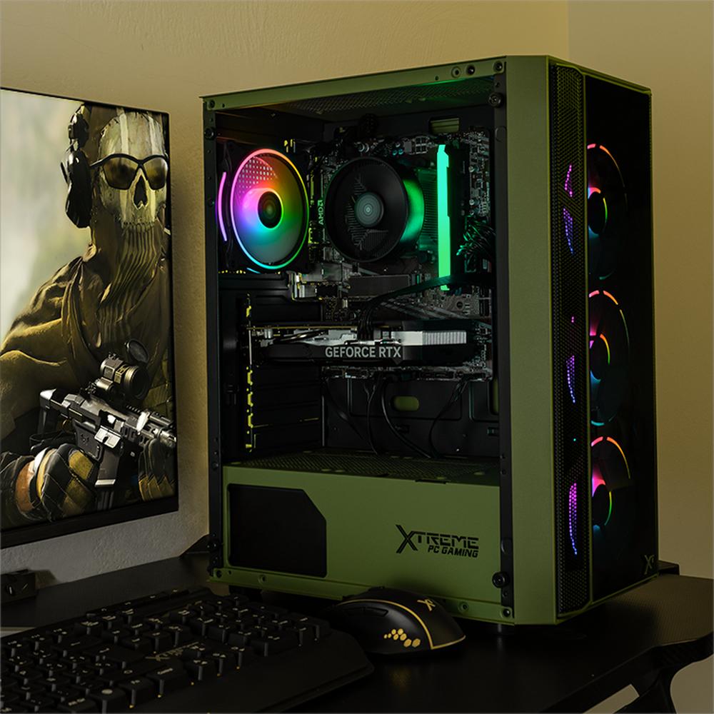 Foto 7 pulgar | Xtreme Pc Gaming Geforce Rtx 4060 Amd Ryzen 7 5700 32gb Ssd 1tb Wifi Kronos Dark Green