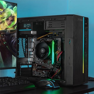 Foto 6 | Xtreme Pc Gaming Amd Radeon Vega 3 Athlon 3000g 3.5 Ghz Dual Core 16gb Ssd 500gb Monitor 21.5 75hz Wifi Ultron Black