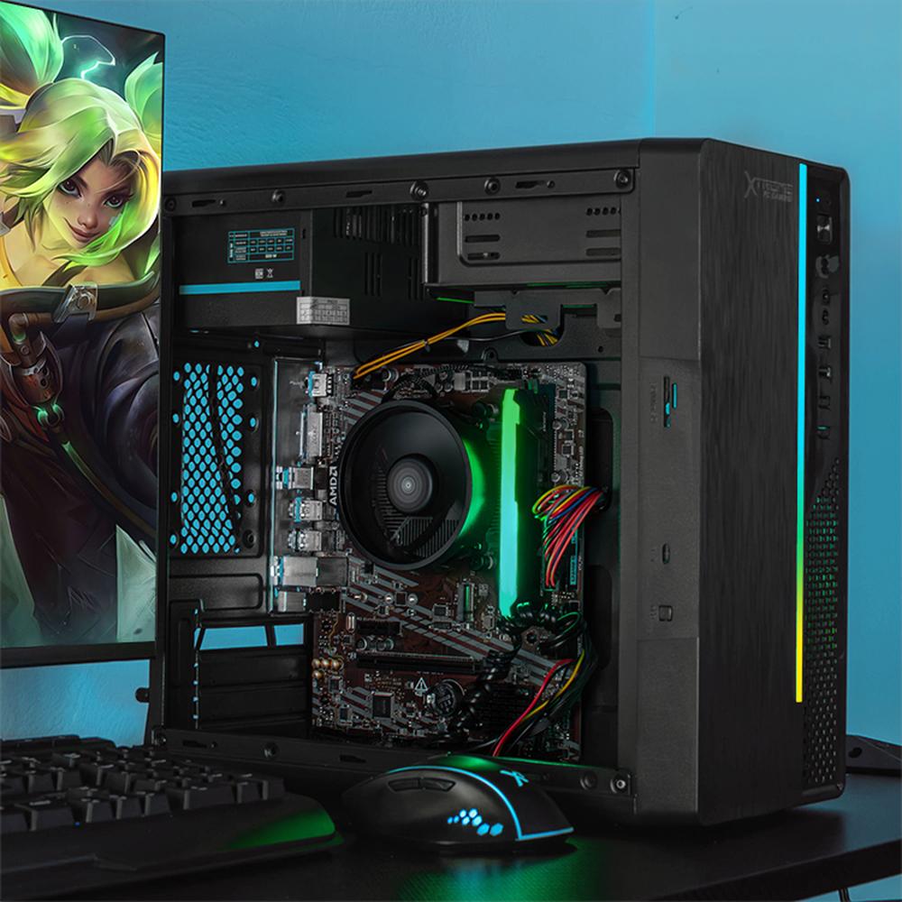 Foto 7 pulgar | Xtreme Pc Gaming Amd Radeon Vega 3 Athlon 3000g 3.5 Ghz Dual Core 16gb Ssd 500gb Wifi Ultron Black