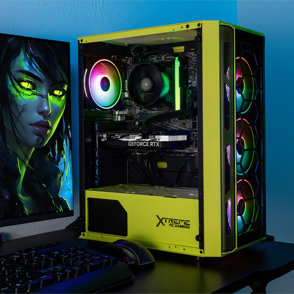 Foto 7 pulgar | Xtreme Pc Gaming Geforce Rtx 4060 Amd Ryzen 7 5700 32gb Ssd 1tb Wifi Kronos Neon Green