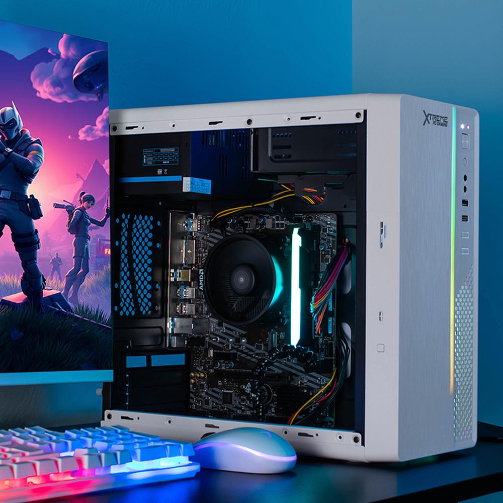 Foto 7 pulgar | Xtreme Pc Gaming Amd Radeon Vega 3 Athlon 3000g 3.5 Ghz Dual Core 16gb Ssd 500gb Wifi Ultron White