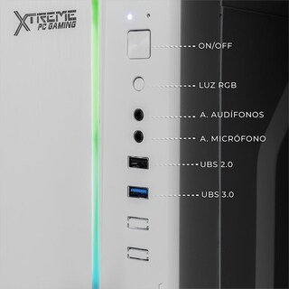 Foto 5 | Xtreme Pc Gaming Amd Radeon Vega 8 Ryzen 3 3200g 3.6 Ghz Quad Core 16gb Ssd 500gb Wifi Ultron White