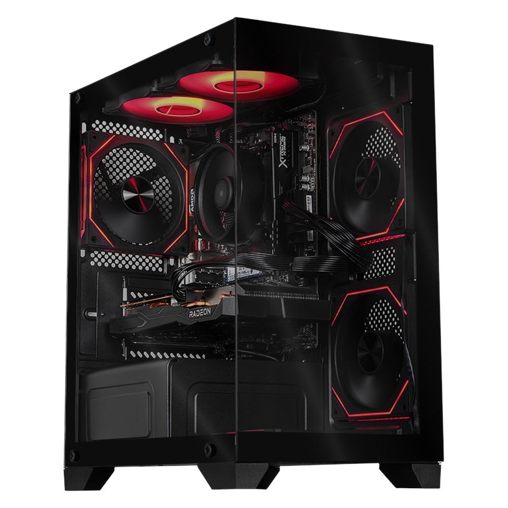 Foto 2 pulgar | Xtreme Pc Gaming Amd Radeon Rx 6600 Ryzen 5 5500 32gb Ssd 1tb Wifi Black