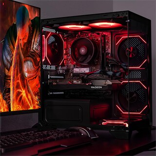 Foto 6 | Xtreme Pc Gaming Amd Radeon Rx 6600 Ryzen 5 5500 32gb Ssd 1tb Wifi Black