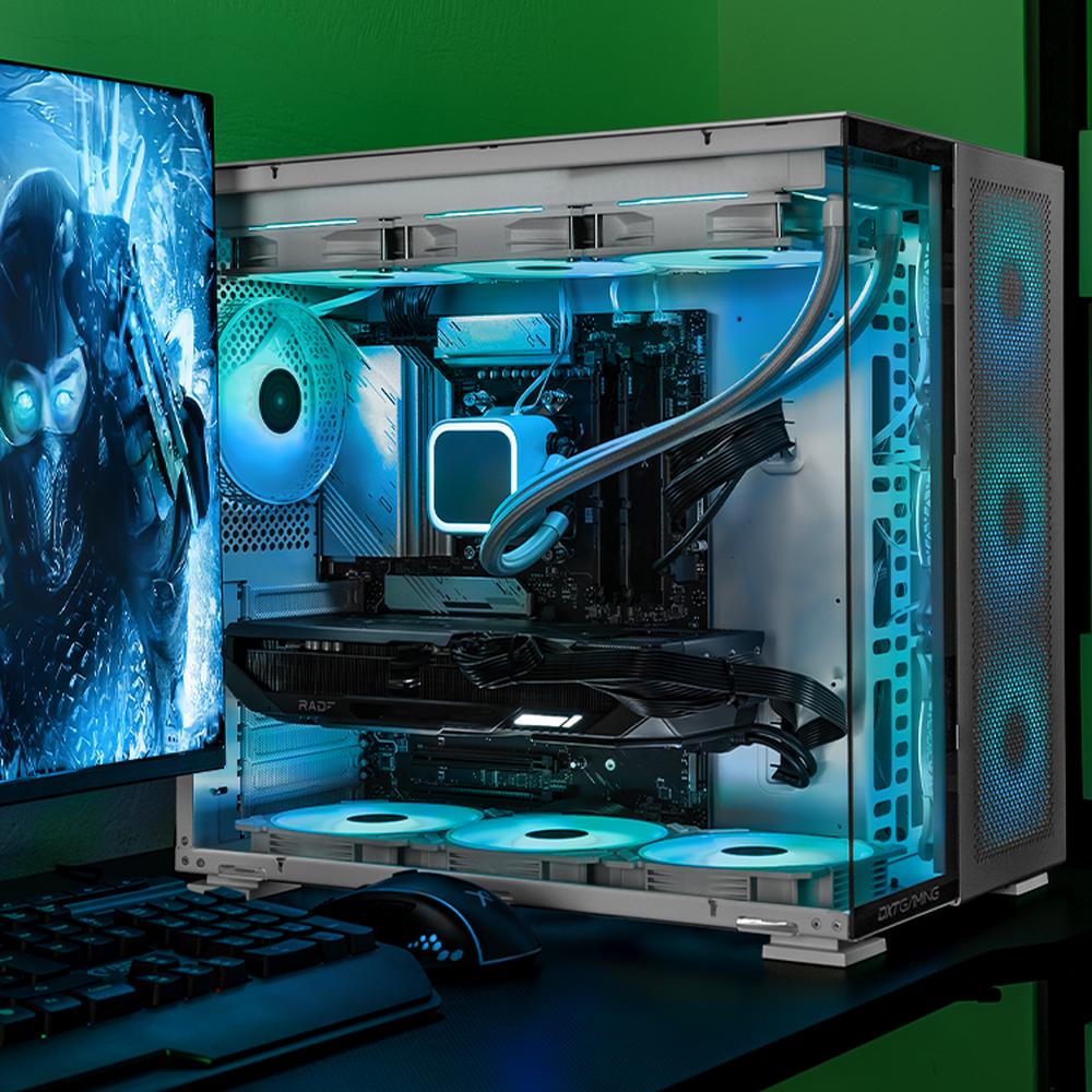 Foto 7 pulgar | Pc Gamer Dxtgaming Amd Radeon Rx 9070 Xt Ryzen 7 9800x3d 64gb Ddr5 Ssd 2tb Sistema Liquido Wifi Silver