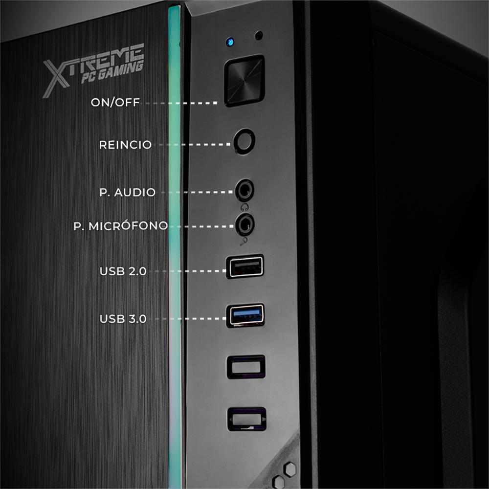 Foto 6 pulgar | Xtreme Pc Gaming Amd Radeon Vega 7 Amd Ryzen 5 5600g 16gb Ssd 500gb Wifi Black