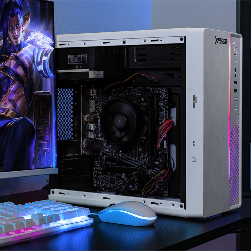 Foto 7 pulgar | Xtreme Pc Gaming Amd Radeon Vega 7 Amd Ryzen 5 5600g 16gb Ssd 500gb Wifi White