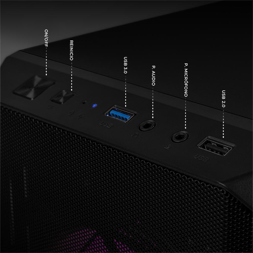 Foto 6 pulgar | Xtreme Pc Gaming Amd Radeon Vega 7 Amd Ryzen 5 5600g 16gb Ssd 500gb Wifi Black