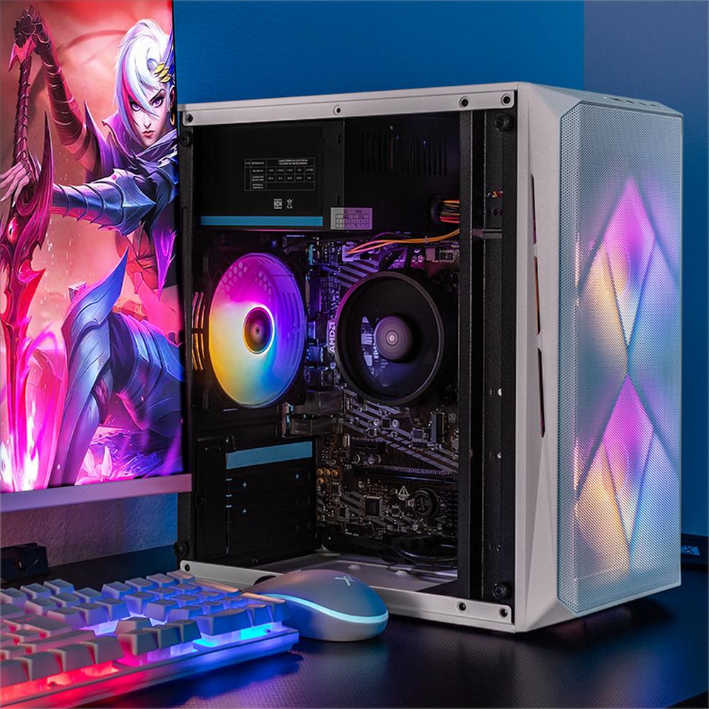 Foto 7 pulgar | Xtreme Pc Gaming Amd Radeon Vega 7 Amd Ryzen 5 5600g 16gb Ssd 500gb Wifi White