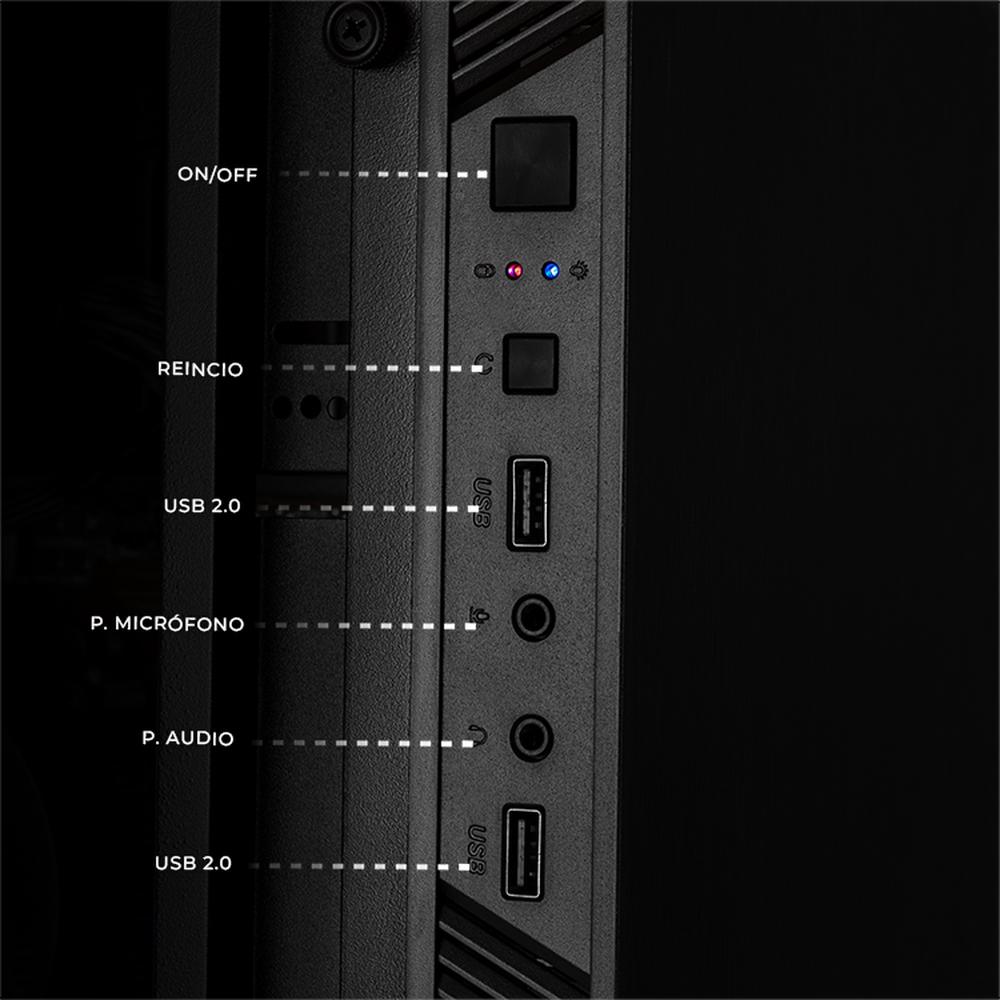 Foto 5 | Xtreme Pc Gaming Amd Radeon Vega Renoir Ryzen 3 5300g 16gb Ssd 500gb Wifi Black