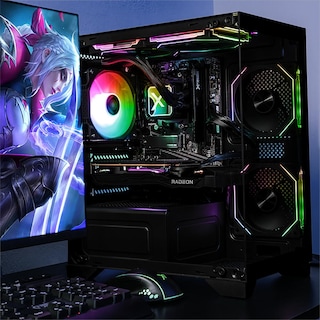 Foto 6 | Xtreme Pc Gaming Amd Radeon Rx 7600 Ryzen 7 5700x 32gb Ssd 1tb Sistema Liquido Wifi Black