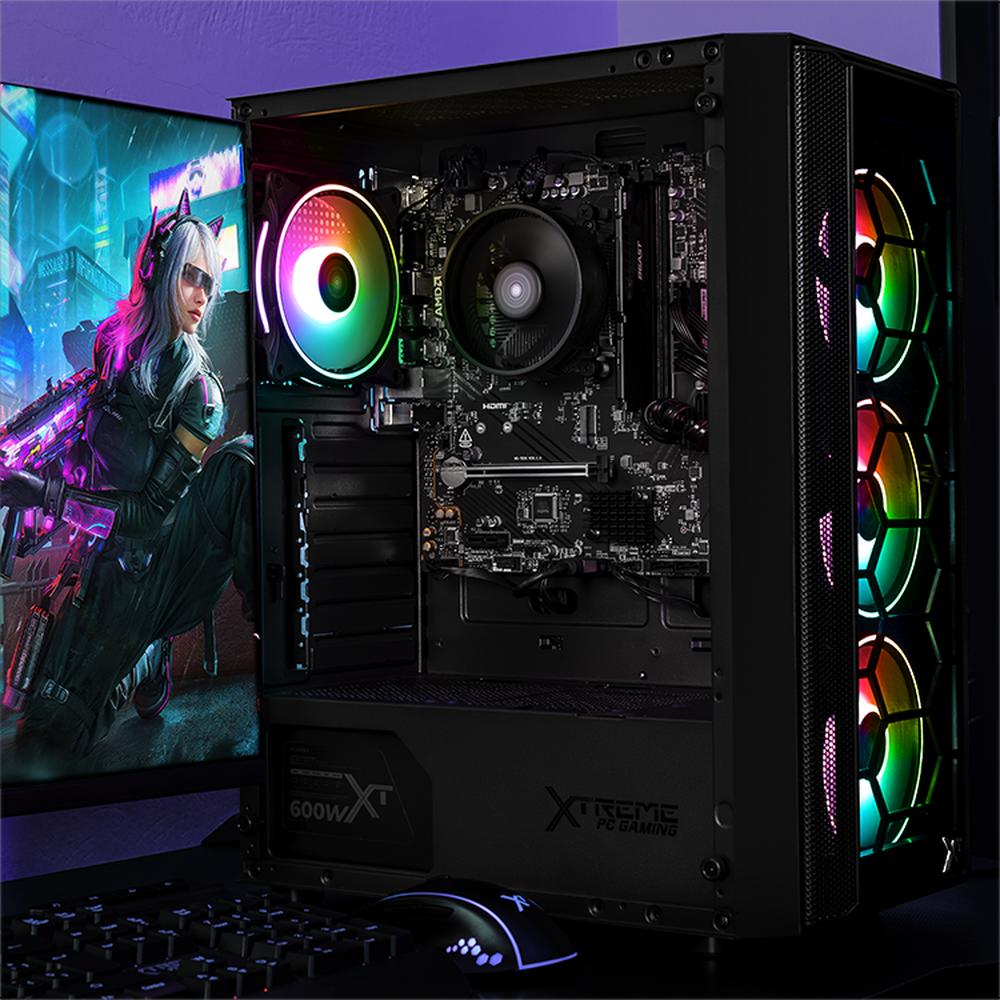 Foto 7 pulgar | Xtreme Pc Gaming Amd Radeon 740m Ryzen 5 8500g 16gb Ddr5 Ssd 500gb Wifi Black