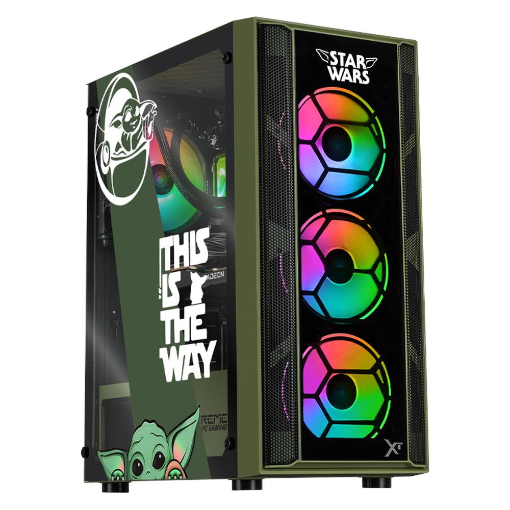 Xtreme Pc Gaming Amd Radeon Rx 7600 Ryzen 7 5700g 32gb Ssd 1tb Sistema Liquido Wifi Grogu Comic