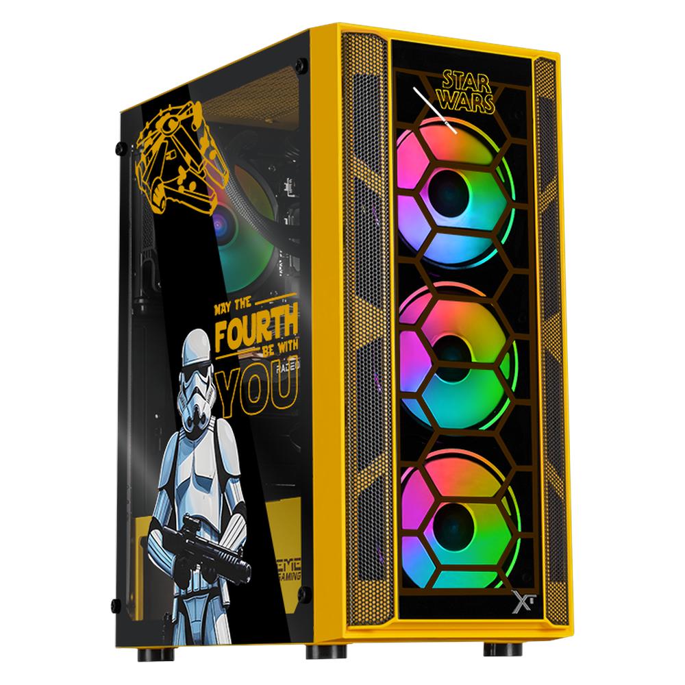 Xtreme Pc Gaming Amd Radeon Rx 7600 Ryzen 7 5700g 32gb Ssd 1tb Sistema Liquido Wifi Starwars