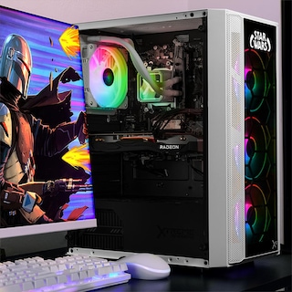Foto 6 | Xtreme Pc Gaming Amd Radeon Rx 7600 Ryzen 7 5700g 32gb Ssd 1tb Sistema Liquido Wifi Mandalorian