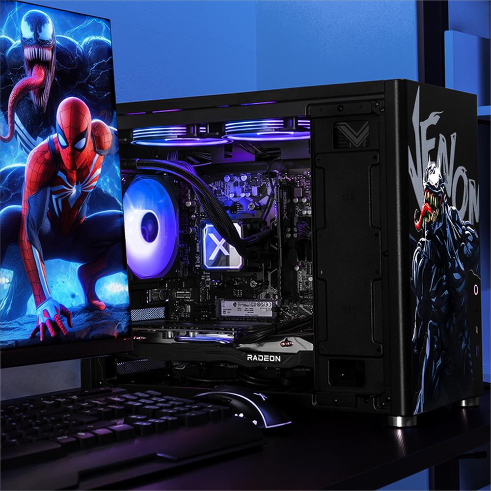 Foto 7 pulgar | Xtreme Pc Gaming Amd Radeon Rx 7600 Ryzen 7 5700g 32gb Ssd 1tb Sistema Liquido Wifi Venom-spider