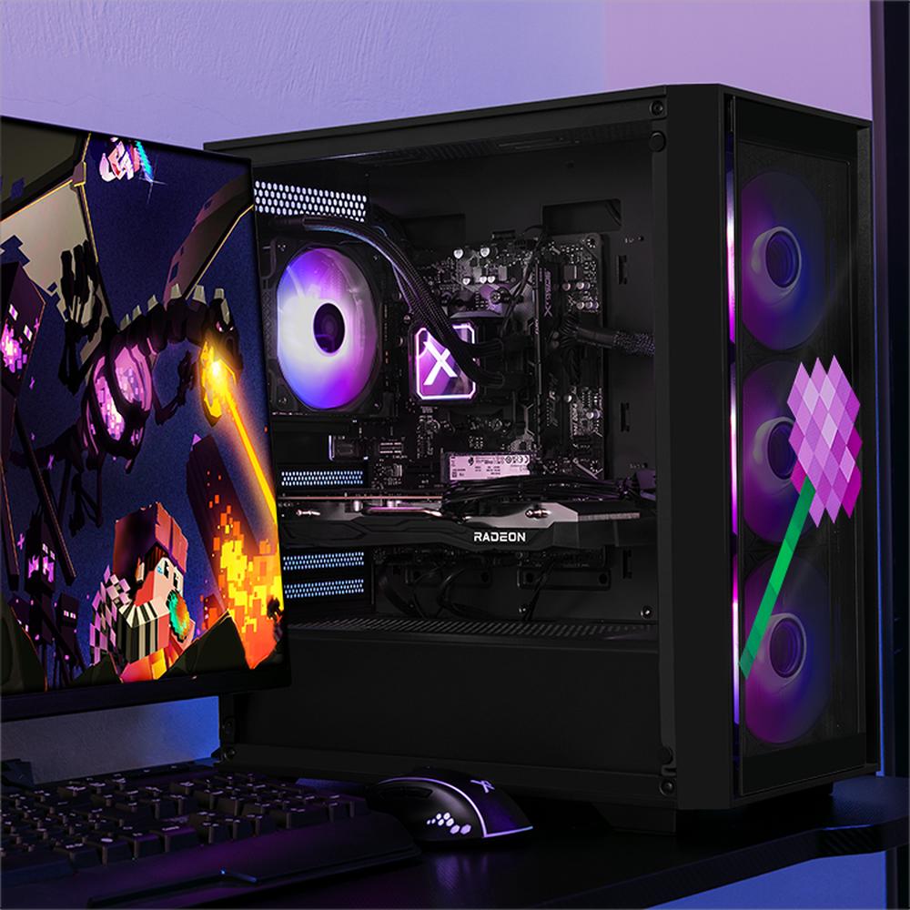Foto 7 pulgar | Xtreme Pc Gaming Amd Radeon Rx 7600 Ryzen 7 5700g 32gb Ssd 1tb Sistema Liquido Wifi Minecraft Enderman