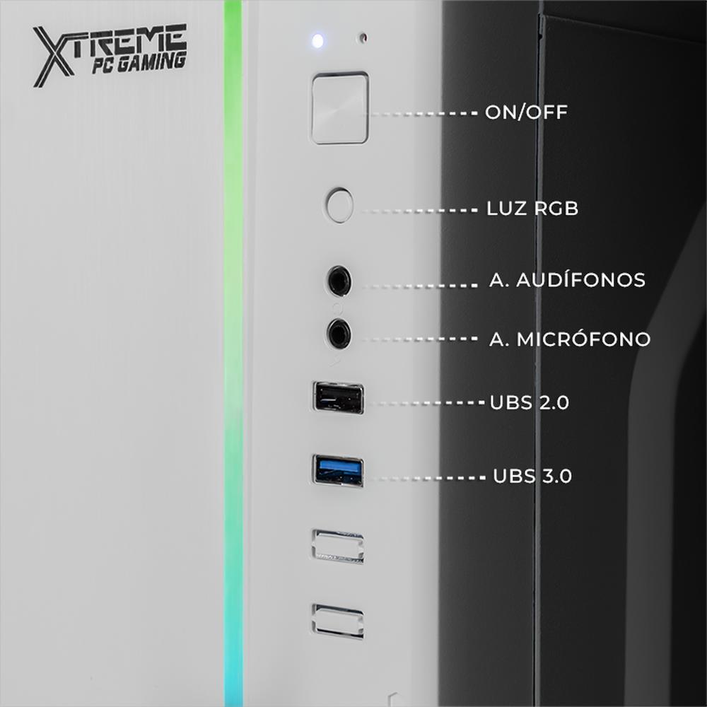 Foto 5 | Xtreme Pc Gaming Computadora Intel Core I3 10105 16gb Ssd 500gb Wifi Ultron White