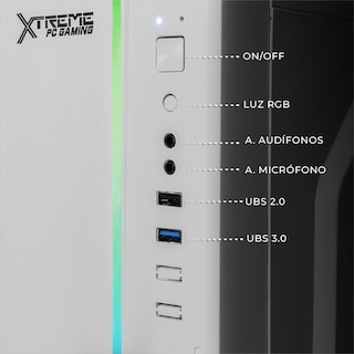 Foto 5 | Xtreme Pc Gaming Computadora Intel Core I3 10105 16gb Ssd 500gb Wifi Ultron White