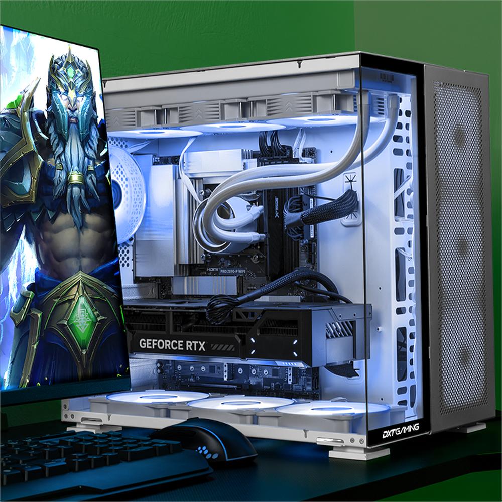 Foto 7 pulgar | Pc Gamer Dxtgaming Geforce Rtx 5070 Intel Core Ultra 7 265k 32gb Ssd 2tb Sistema Liquido Wifi T5 Silver