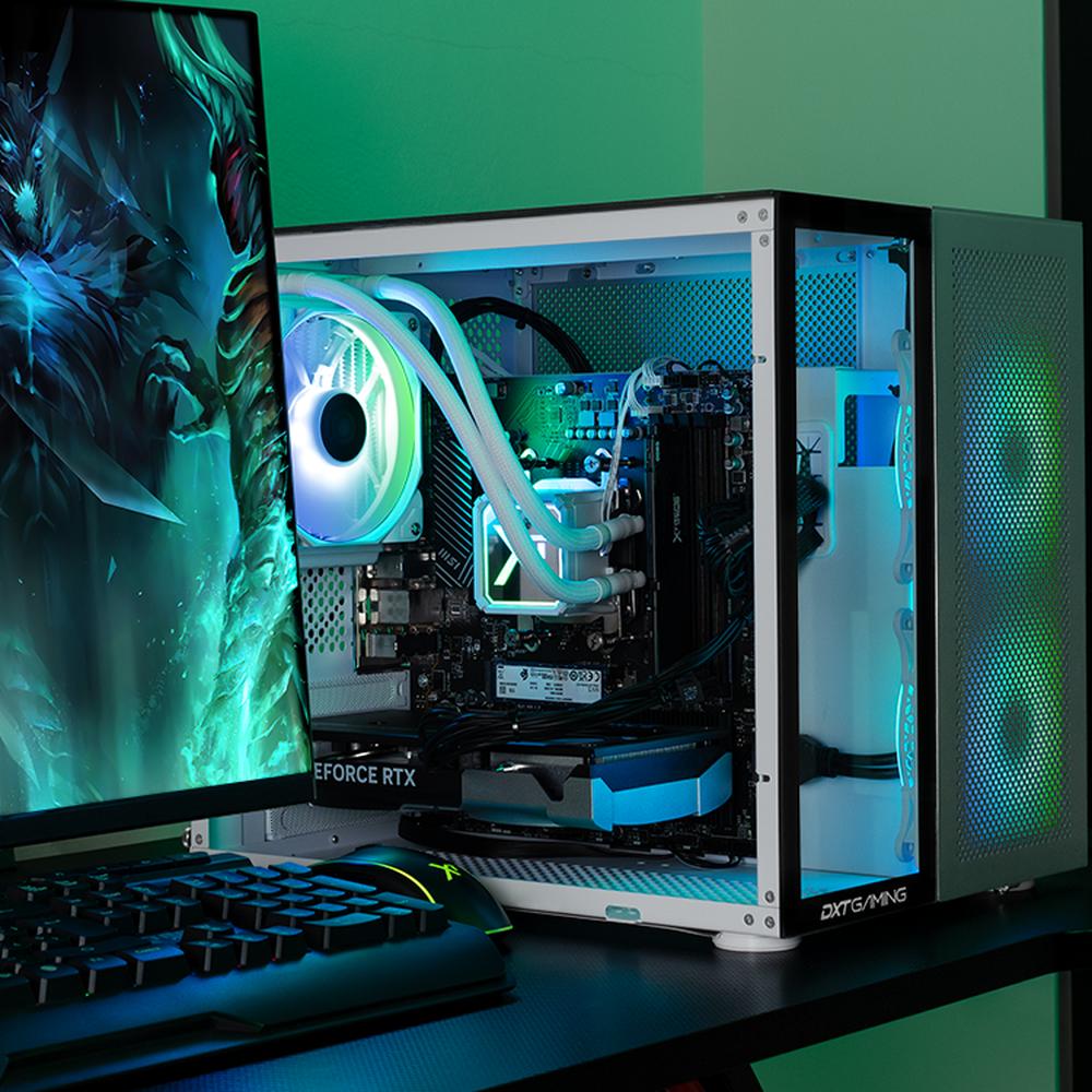 Foto 3 pulgar | Pc Gamer Dxtgaming Geforce Rtx 5060 Ti Amd Ryzen 5 9600x 32gb Ssd 1tb Sistema Liquido Wifi Silver