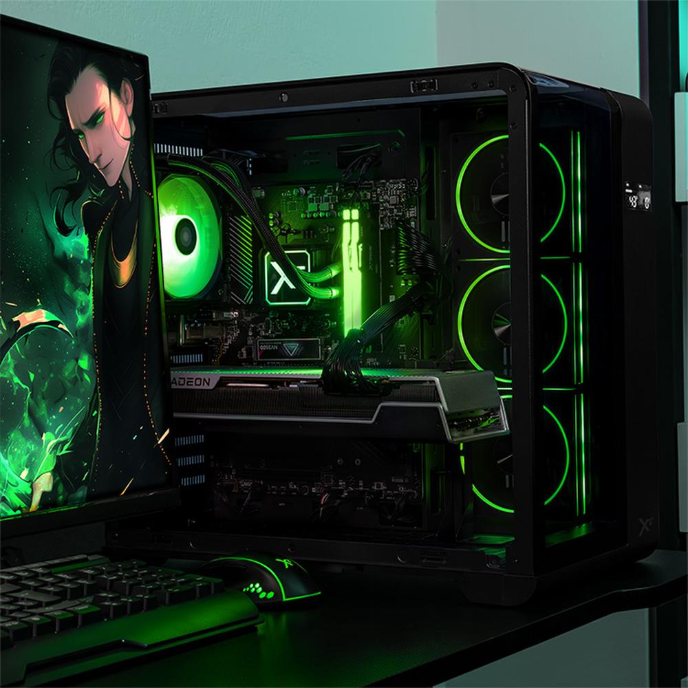 Foto 7 pulgar | Xtreme Pc Gaming Amd Radeon Rx 7900 Xtx Ryzen 9 9900x 32gb Ddr5 Ssd 2tb Sistema Liquido Wifi Black