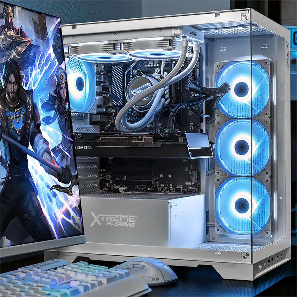 Foto 7 pulgar | Xtreme Pc Gaming Xpg Amd Radeon Rx 7700 Xt Ryzen 9 7900x 32gb Ddr5 Ssd 1tb Sistema Liquido Wifi White