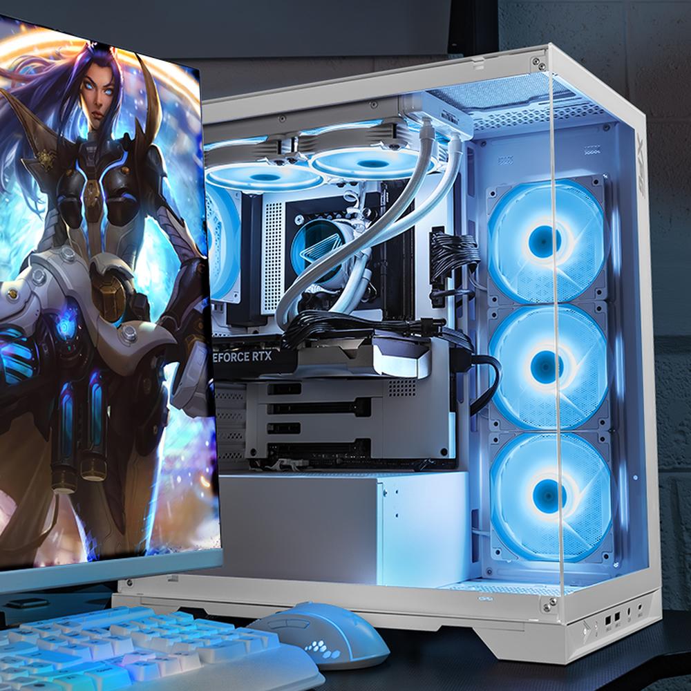 Foto 7 pulgar | Xtreme Pc Gaming Xpg Geforce Rtx 5060 Ti Intel Core I9 14900kf Ddr5 32gb Ssd 2tb Sistema Liquido Wifi White