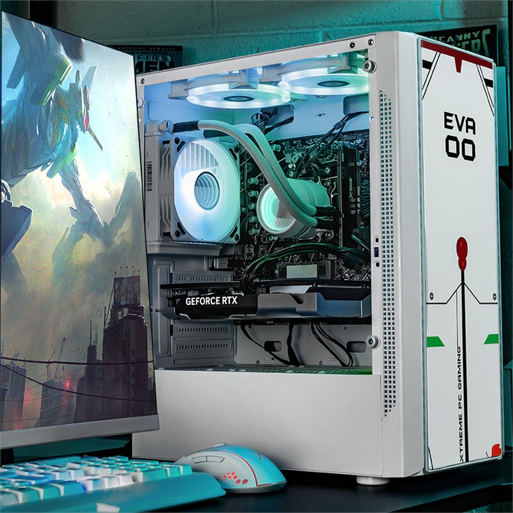 Foto 7 pulgar | Xtreme Pc Gaming Geforce Rtx 5060 Ti Amd Ryzen 9 7900x Ddr5 32gb Ssd 1tb Sistema Liquido Wifi Evangelion 00 White