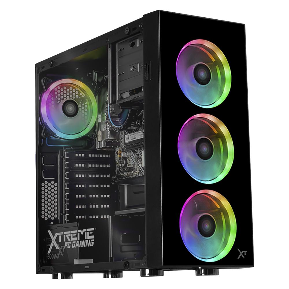 Foto 2 pulgar | Xtreme Pc Gaming Computadora Intel Core I5 12400 32gb Ssd 1tb Wifi Black