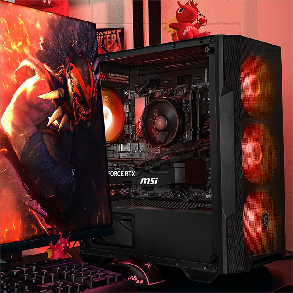 Foto 7 pulgar | Xtreme Pc Gaming Msi Geforce Rtx 5070 Amd Ryzen 7 8700f 32gb Ddr5 Ssd 1tb Wifi Lucky