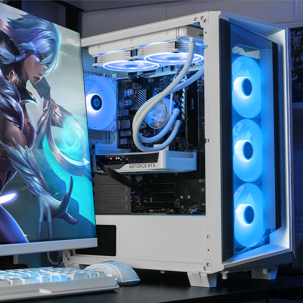 Foto 7 pulgar | Xtreme Pc Gaming Xpg Geforce Rtx 5060 Ti 16gb Amd Ryzen 9 7900x 32gb Ddr5 Ssd 1tb Sistema Liquido Wifi Blanco
