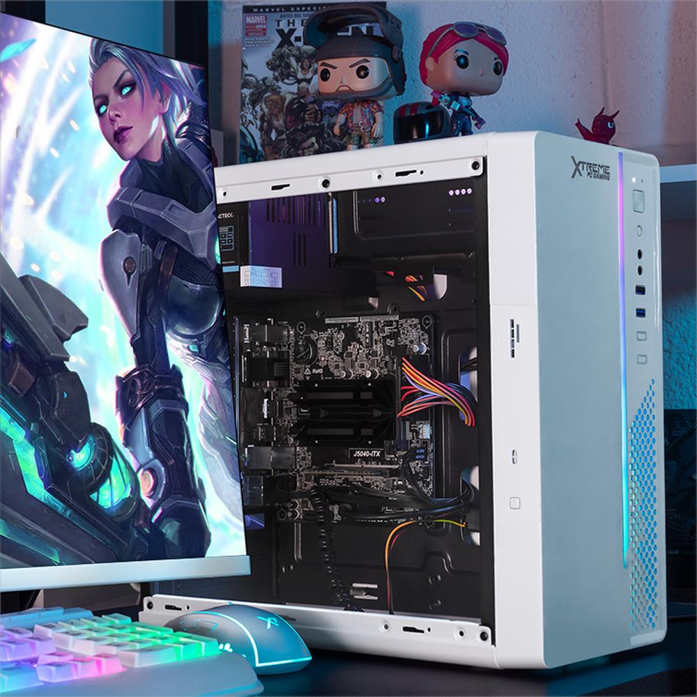 Foto 7 pulgar | Xtreme Pc Gaming Computadora Intel Quad Core J5040 16gb Ssd 500gb Wifi Blanco