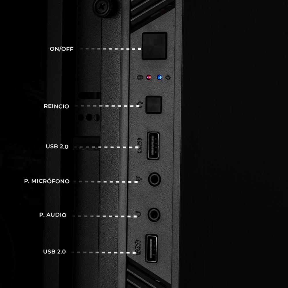 Foto 6 pulgar | Xtreme Pc Gaming Amd Radeon Vega Renoir Ryzen 7 5700g 32gb Ssd 1tb Wifi Black