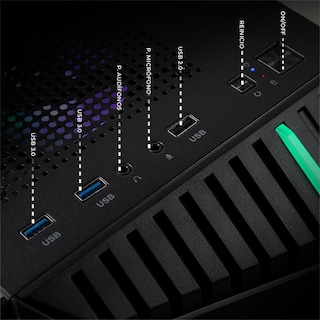 Foto 5 | Xtreme Pc Gaming Geforce Rtx 5060 Intel Core I7 12700f 32gb Ssd 1tb Wifi Black