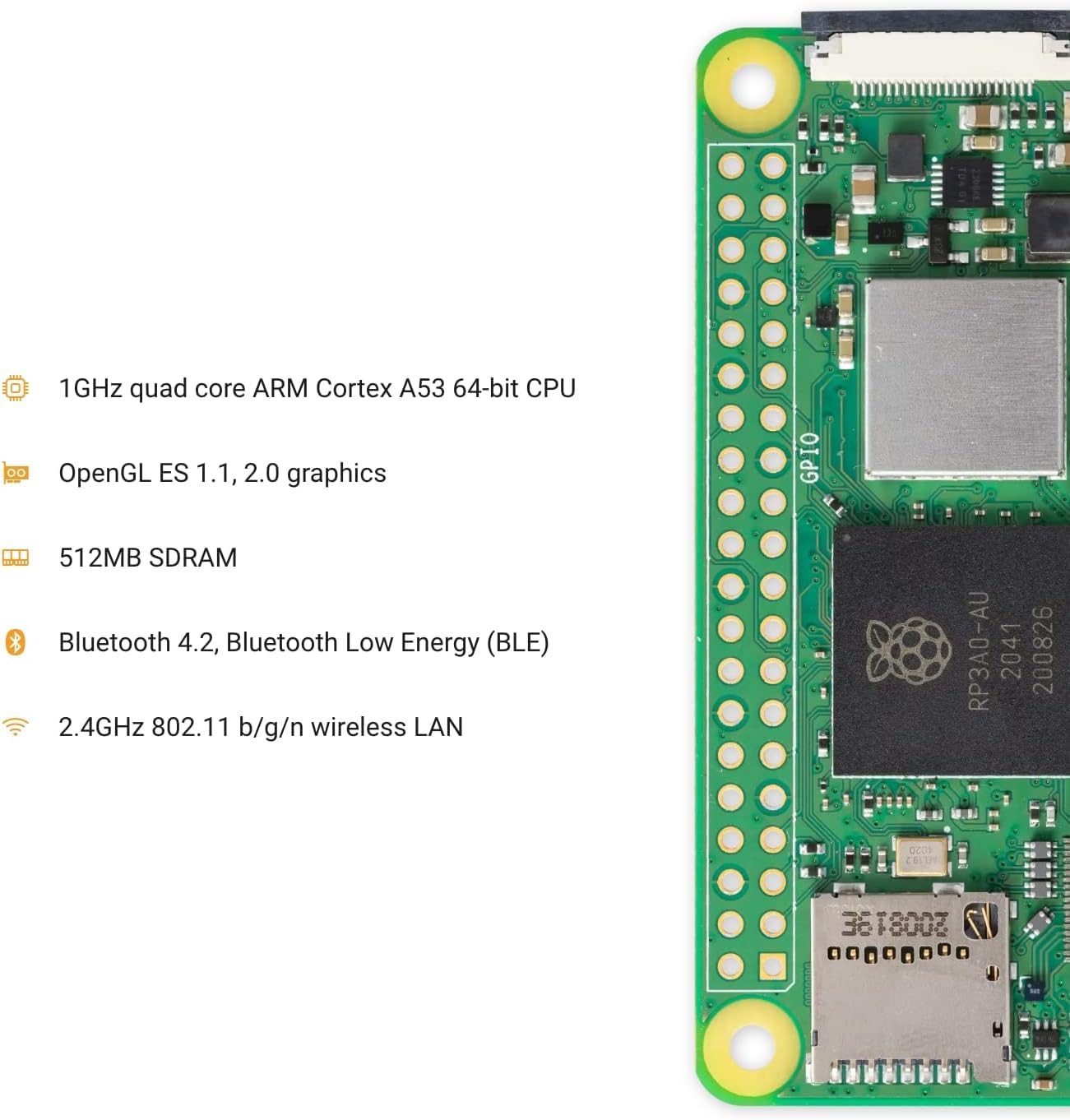 Foto 3 pulgar | Computadora De Placa Única Raspberry Pi Zero 2 W 2021 512mb Ram - Venta Internacional.