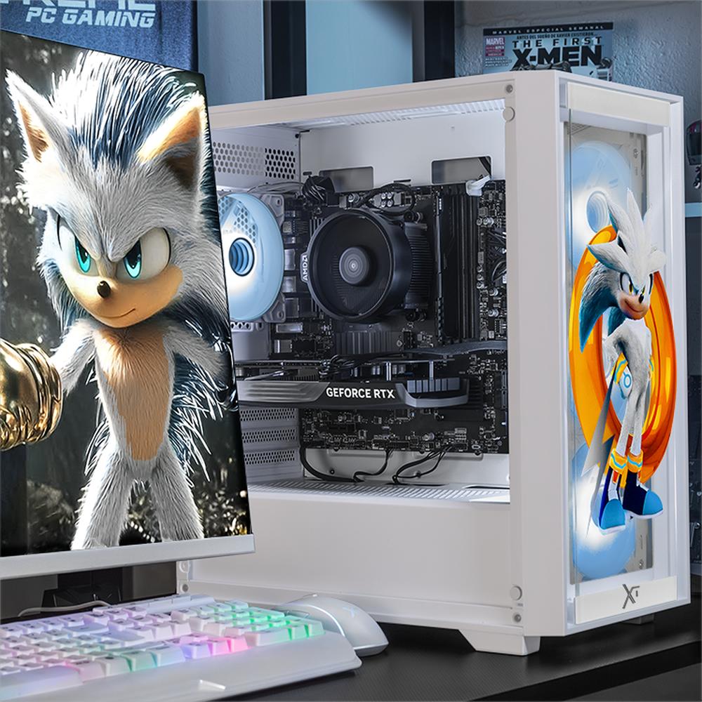 Foto 7 pulgar | Xtreme Pc Gaming Geforce Rtx 4060 Amd Ryzen 7 5700 32gb Ssd 1tb Wifi Sonic Silver Ring