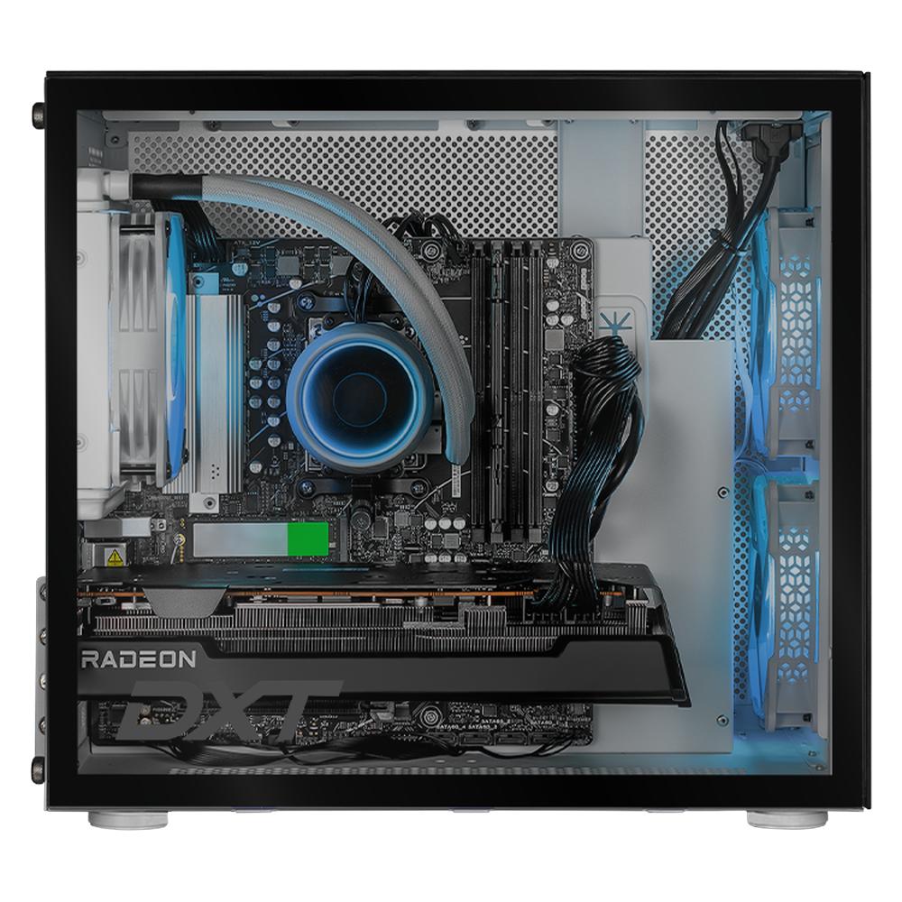 Foto 5 pulgar | Pc Gamer Dxt Gaming Amd Radeon Rx 7700 Xt Ryzen 9 9900x 32gb Ddr5 Ssd 2tb Sistema Liquido Wifi Silver