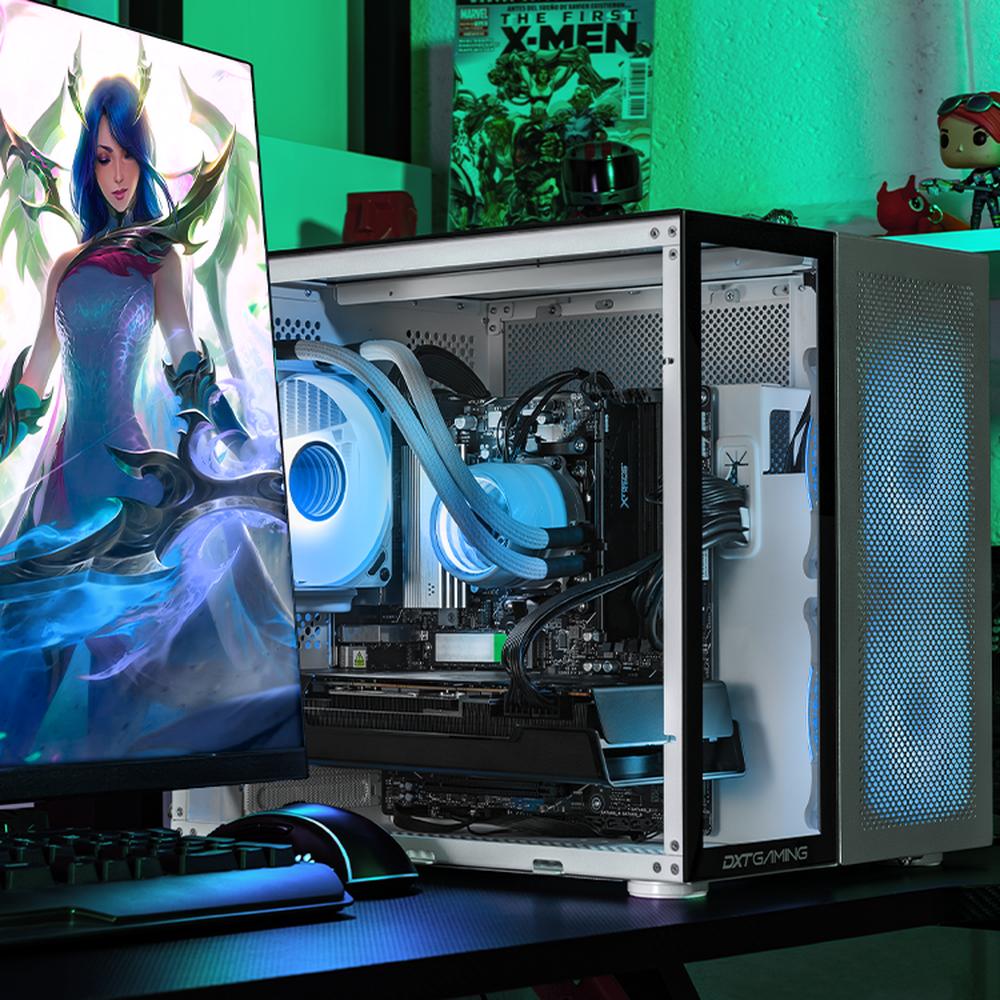 Foto 7 pulgar | Pc Gamer Dxt Gaming Amd Radeon Rx 7700 Xt Ryzen 9 9900x 32gb Ddr5 Ssd 2tb Sistema Liquido Wifi Silver